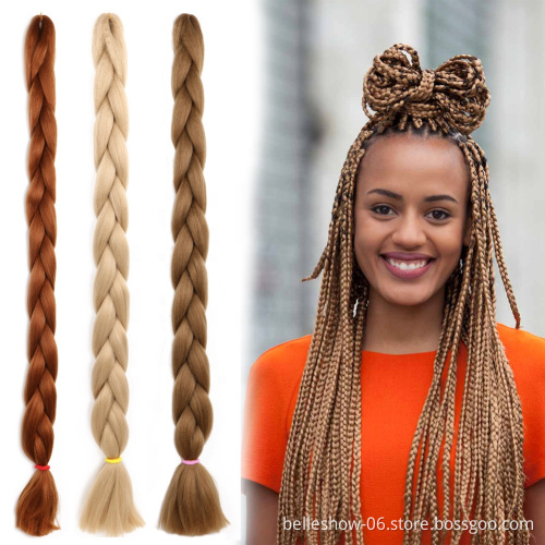 82inch 41inch 165g Synthetic Jumbo Braid Crochet Hair x pression Braiding Hair Extensions Jumbo Hair Heat Resistant ,for parties